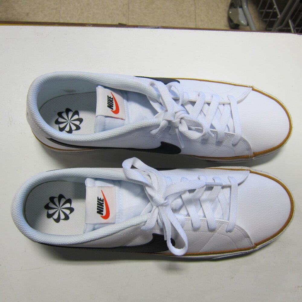 Nike Court Legacy Men's 12.5 White/Desert Ochre/Black Shoe's DH3162-100 - Picture 6 of 9